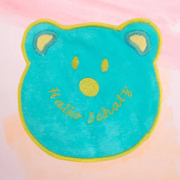 Stickdatei Baerenkopf-Applikation Blanko