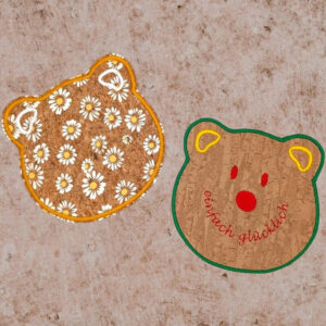 Stickdatei Baerenkopf-Applikation Blanko