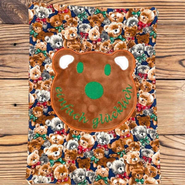 Stickdatei Baerenkopf-Applikation Blanko