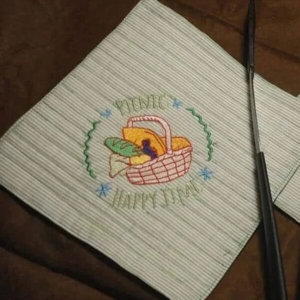 BBQ Grill Stickdatei Set – 9 Motive für Grillschürze & Küchentextilien