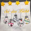 Stickdatei Glühbirnen Be the Light