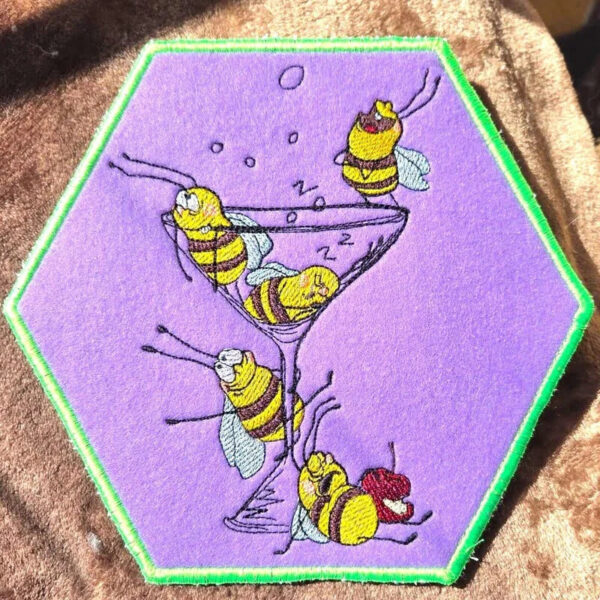 Stickdatei Bees have fun - Bienen haben Spaß