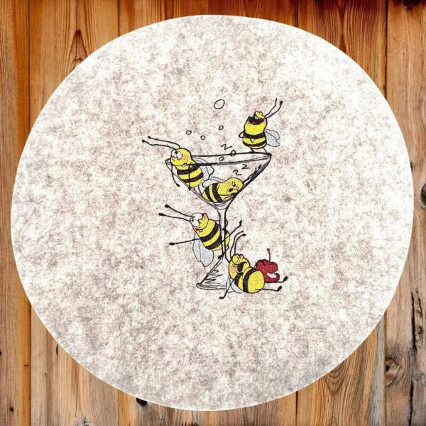 Stickdatei Bees have fun - Bienen haben Spaß