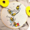 Stickdatei Bees have fun - Bienen haben Spaß