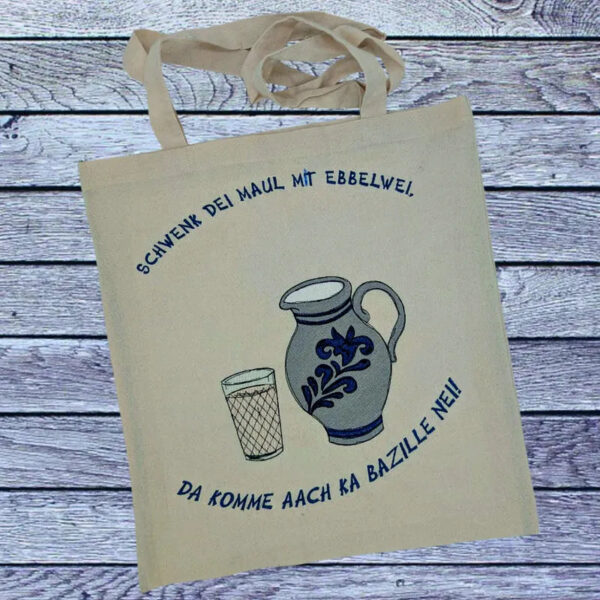 ITH Stickdatei Bembel und geripptes Glas