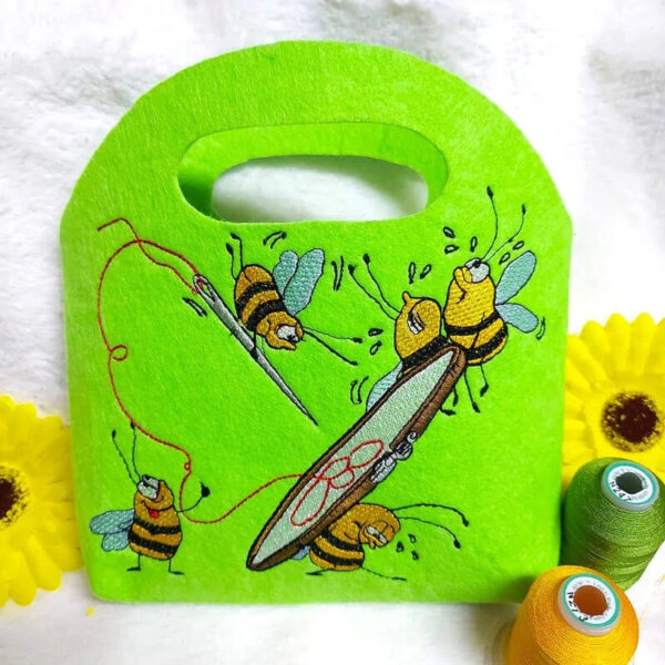Stickdatei Bienen sticken 🐝 – Fleißige Bienchen | 13x18 & 15x24