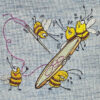Stickdatei Bienen sticken 🐝 – Fleißige Bienchen | 13x18 & 15x24