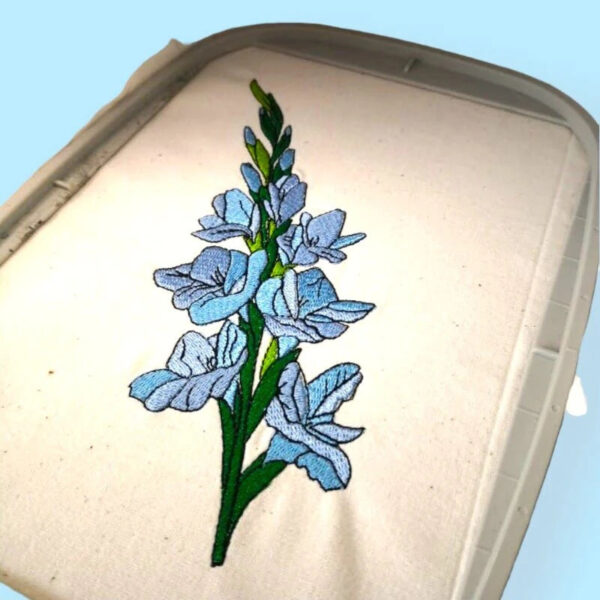 Stickdatei Blumen Gladiolen 🌸 – Vollstick | 13x18 & 16x26cm