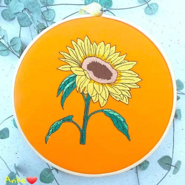 Stickdatei Blumen Sonnenblumen