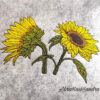 Stickdatei Blumen Sonnenblumen