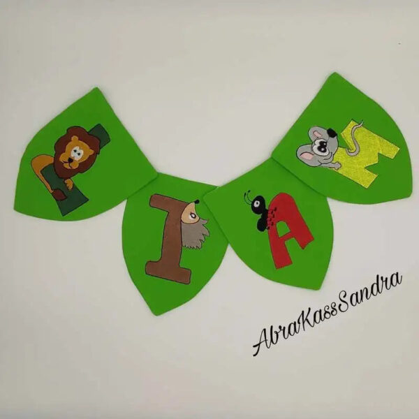 Stickdatei Buchstaben Tiere -Set 31-teilig