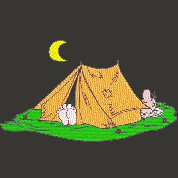 Stickdatei Camping Zelt