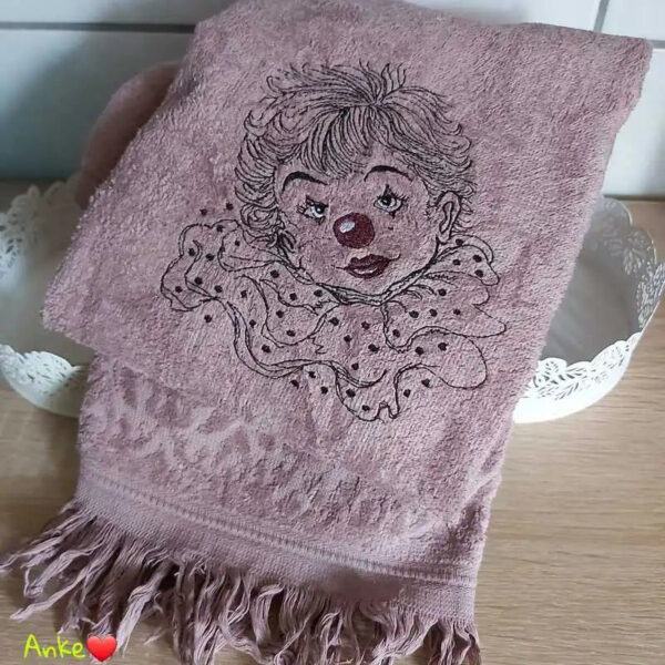 Stickdatei Clown Pierrot