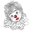 Stickdatei Clown Pierrot