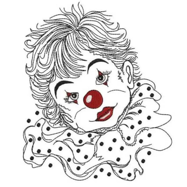 Stickdatei Clown Pierrot