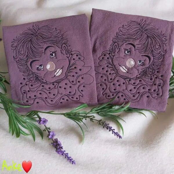 Stickdatei Clown Pierrot