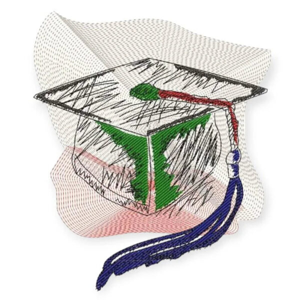 Stickdatei Doktorhut