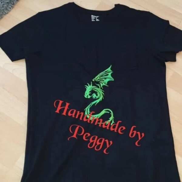 Drachen Stickdatei Sharok Tribal – Fantasy-Motiv für Jeansjacken & Textilien