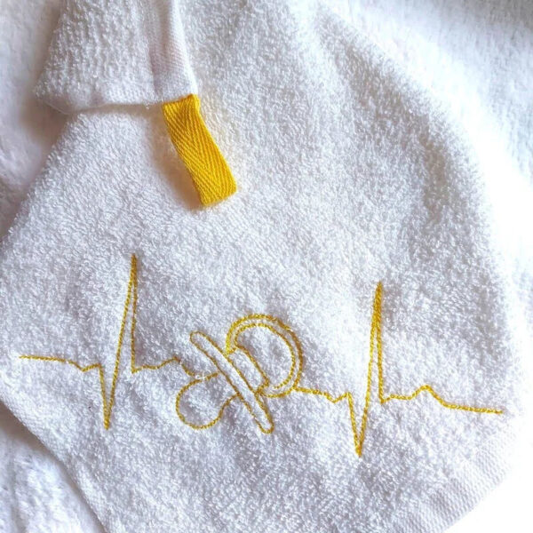 Stickdatei EKG Linien Baby