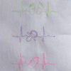 Stickdatei EKG Linien Baby