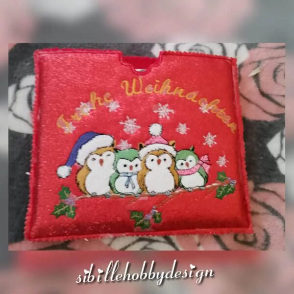 Stickdatei Eule Wintereulen 🦉❄️