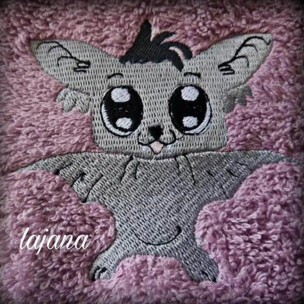 Stickdatei Fledermaus Fledi