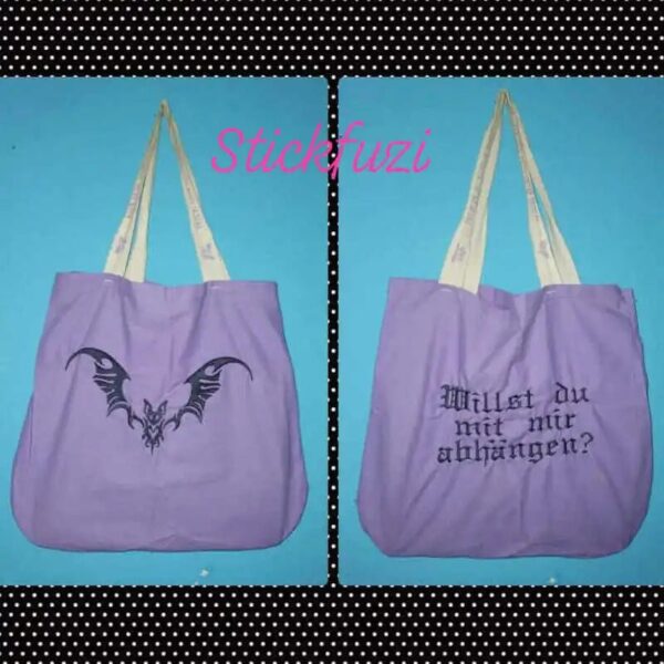 Stickdatei Fledermaus Vampy 🦇 Tribal Tattoo Style