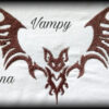Stickdatei Fledermaus Vampy 🦇 Tribal Tattoo Style