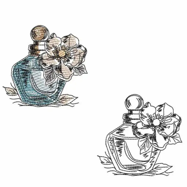 Stickdatei Frauen Parfum