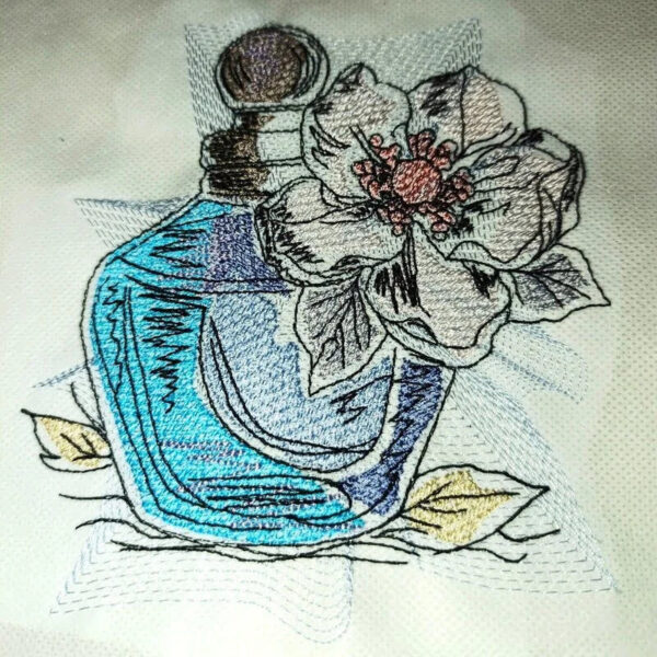 Stickdatei Frauen Parfum