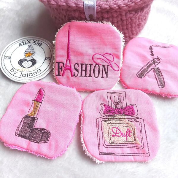 Stickdatei Frauensache Fashion – 6 Mode-Motive Appli