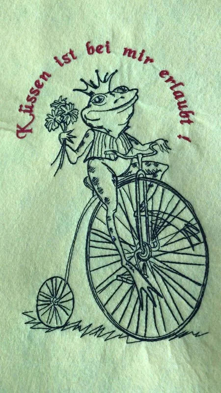 Stickdatei Froschkönig