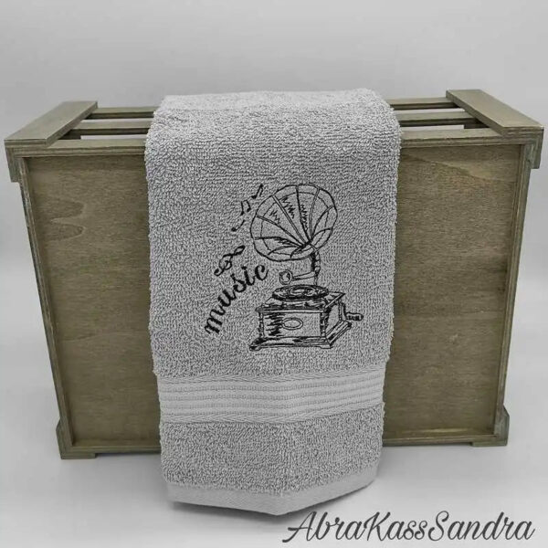 Stickdatei Grammophon Vintage