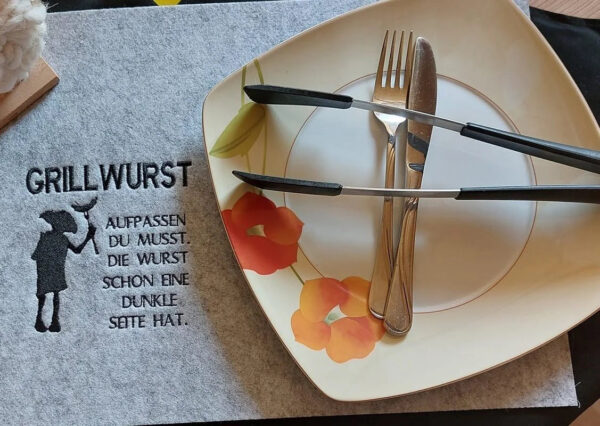 Stickdatei Grillen Vatertag