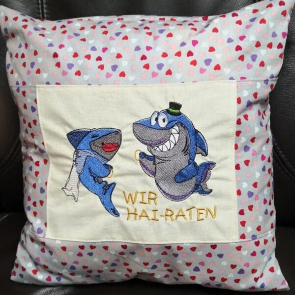 Stickdatei Hai-ner mit Spruch