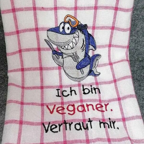 Stickdatei Hai-ner mit Spruch