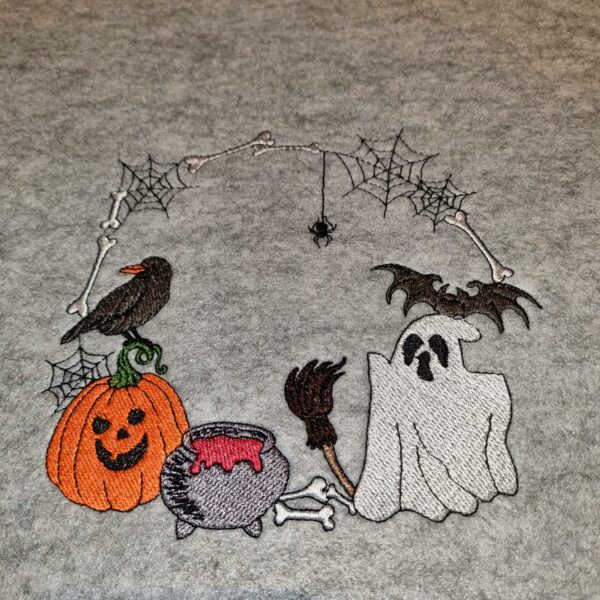 Stickdatei Halloweenrahmen