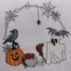 Stickdatei Halloweenrahmen