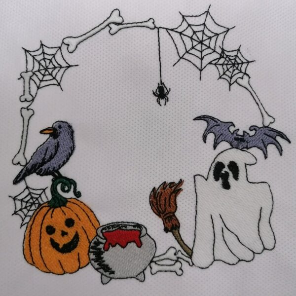 Stickdatei Halloweenrahmen
