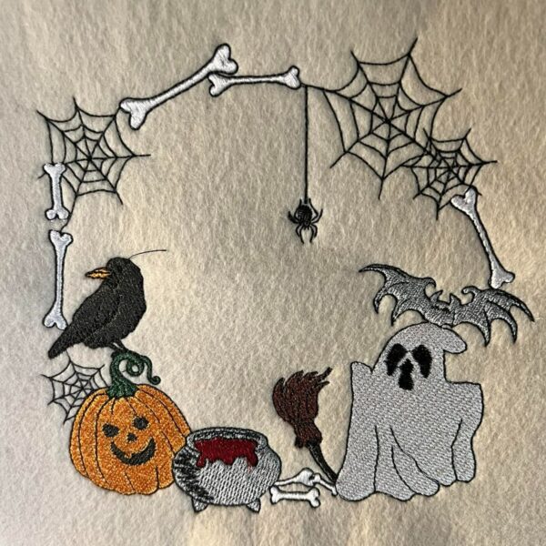 Stickdatei Halloweenrahmen
