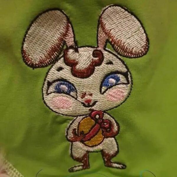 Stickdatei Hase mit Osterei