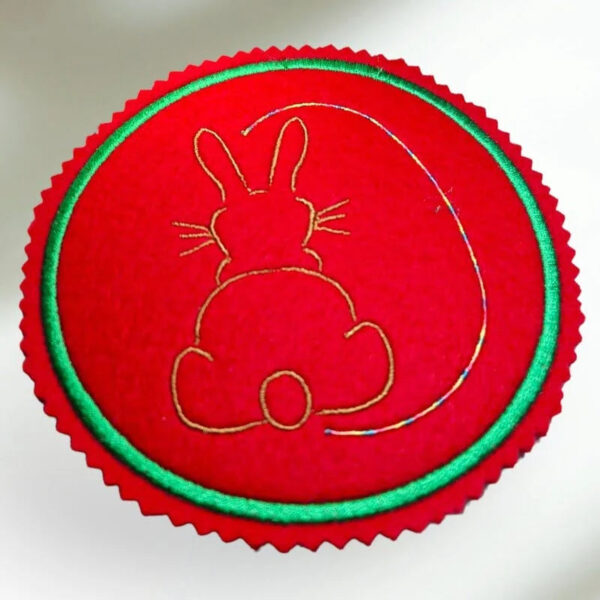 Hase im Ei Stickdatei 10x10cm – Süßes Ostermotiv