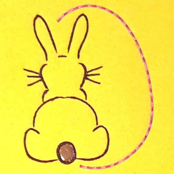 Hase im Ei Stickdatei 10x10cm – Süßes Ostermotiv