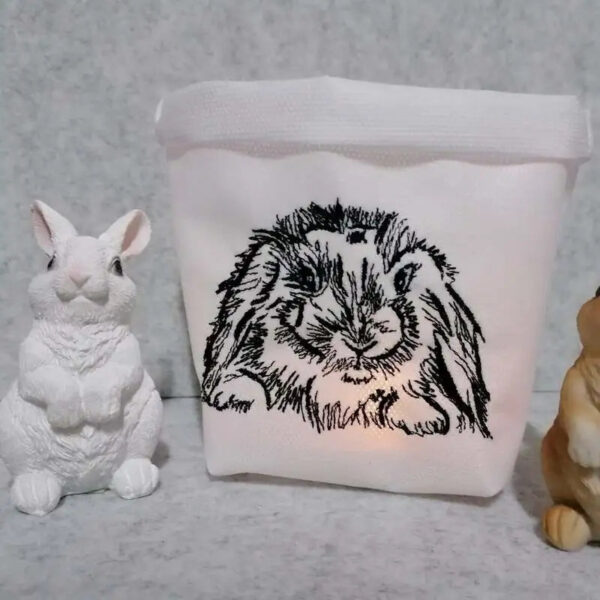 Stickdatei Hase Kritzel