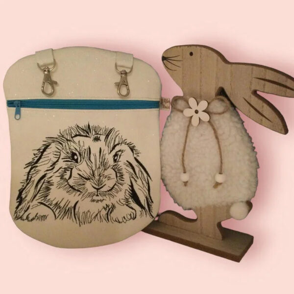 Stickdatei Hase Kritzel