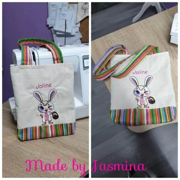 Stickdatei Hase mit Osterkorb 🐰 – Vollstick Ostern 2026