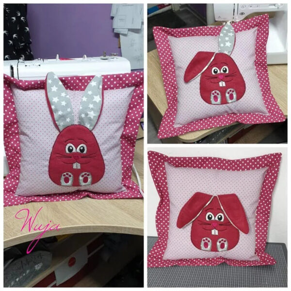 Stickdatei Hase Mümmel Applikation