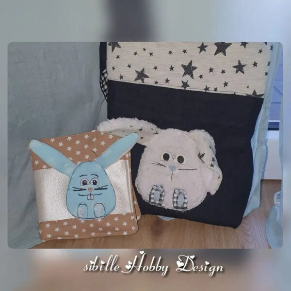 Stickdatei Hase Mümmel Applikation