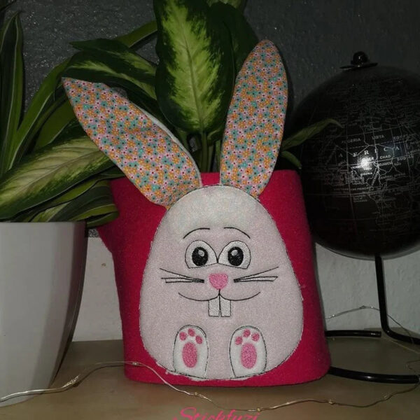 Stickdatei Hase Mümmel Applikation
