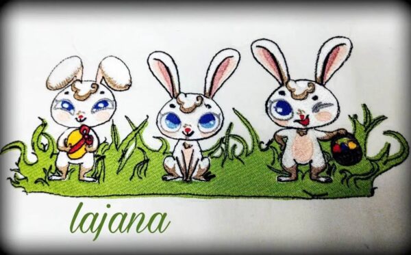 Stickdatei Hase Mitte Schnuffi